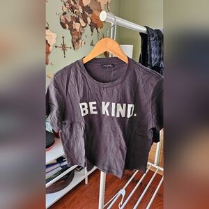 Be Kind crop tee size L